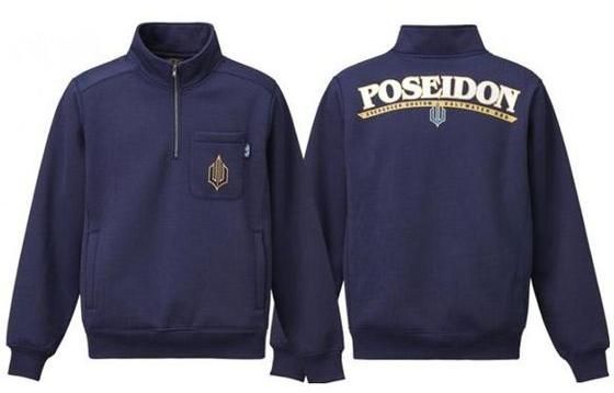 Evergreen Poseidon Premium Half Zip Sweat Navy