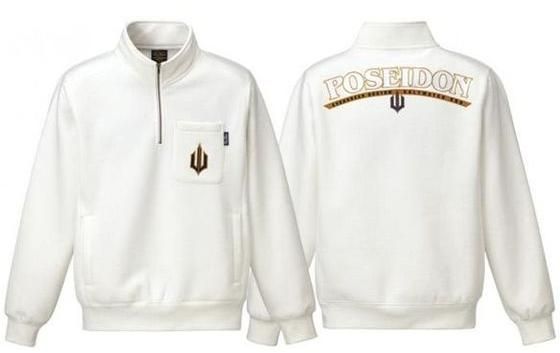 Evergreen Poseidon Premium Half Zip Sweat White