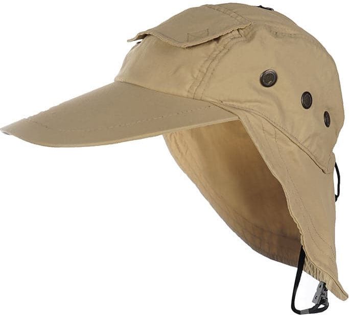 Hook & Tackle Mens Air X Bahama Flats Hat - Khaki