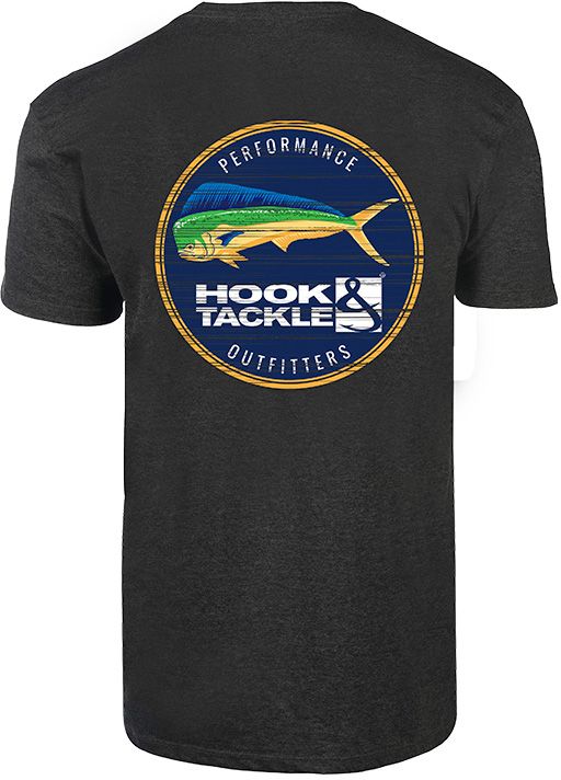 Hook & Tackle Mens El Dorado Fishing L/S Shirt - Char Heather