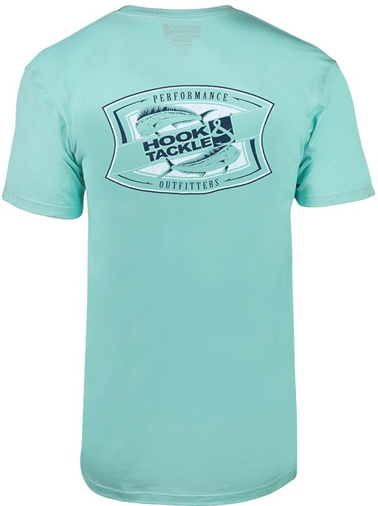 Hook & Tackle Mens Bull Dolphin Shield Fishing L/S Shirt - Celadon