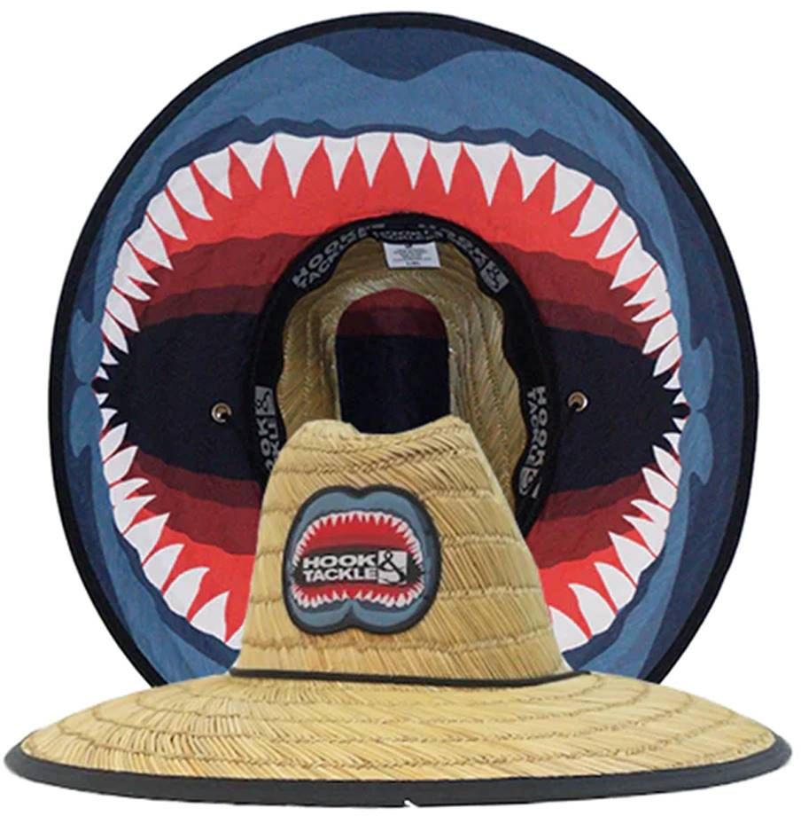 Hook & Tackle Mens Lifeguard Hat Jaws - Natural