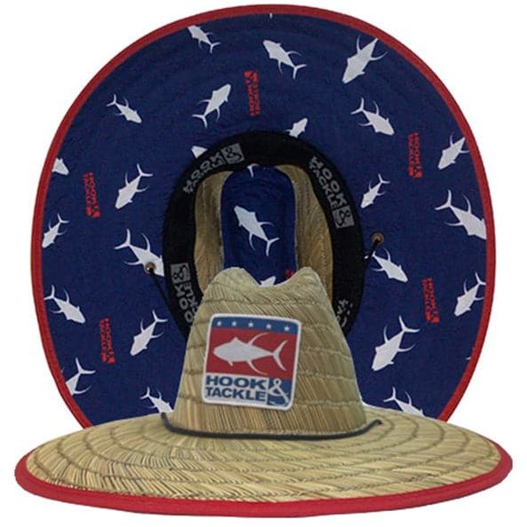 Hook & Tackle Mens Lifeguard Hat White Tuna - Natural