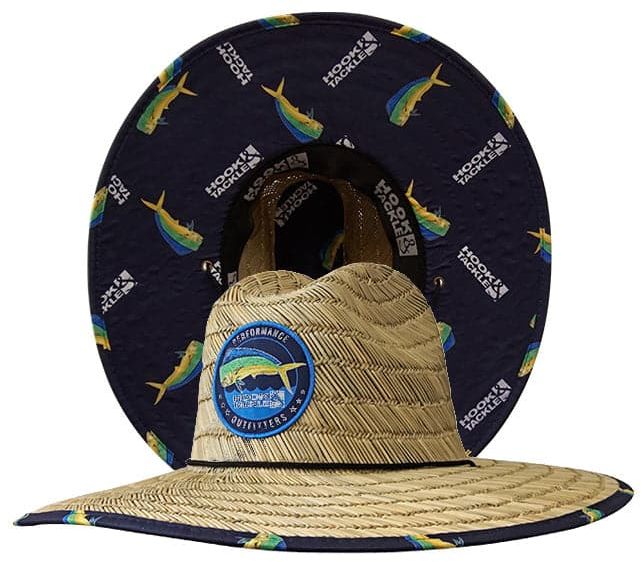 Hook & Tackle Mens Lifeguard Hat Mahi Mahi - Natural