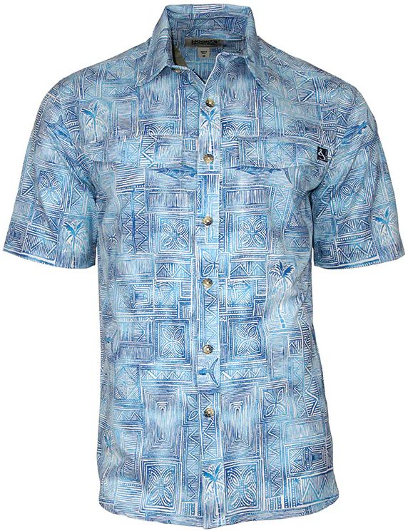 Hook & Tackle Fiji Vented Shirt Blue Lagoon