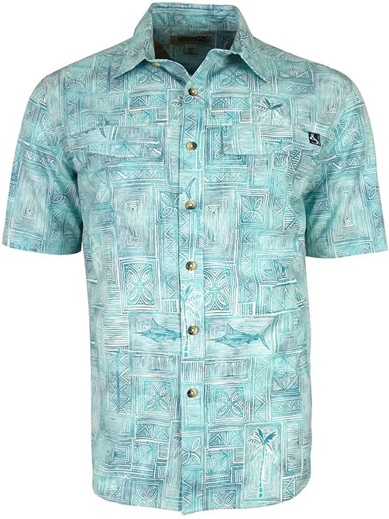 Hook & Tackle Fiji Vented Shirt Aqua Green