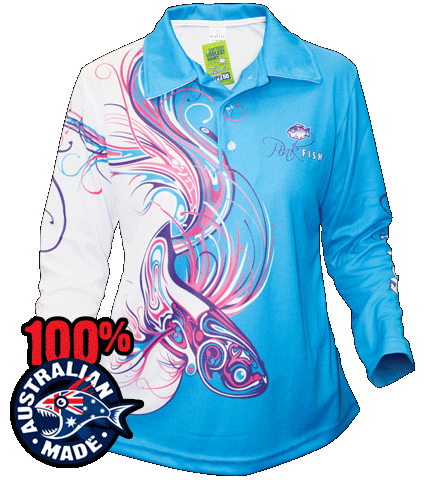 BigFish Pinkfish Blue Long Sleeve Shirt